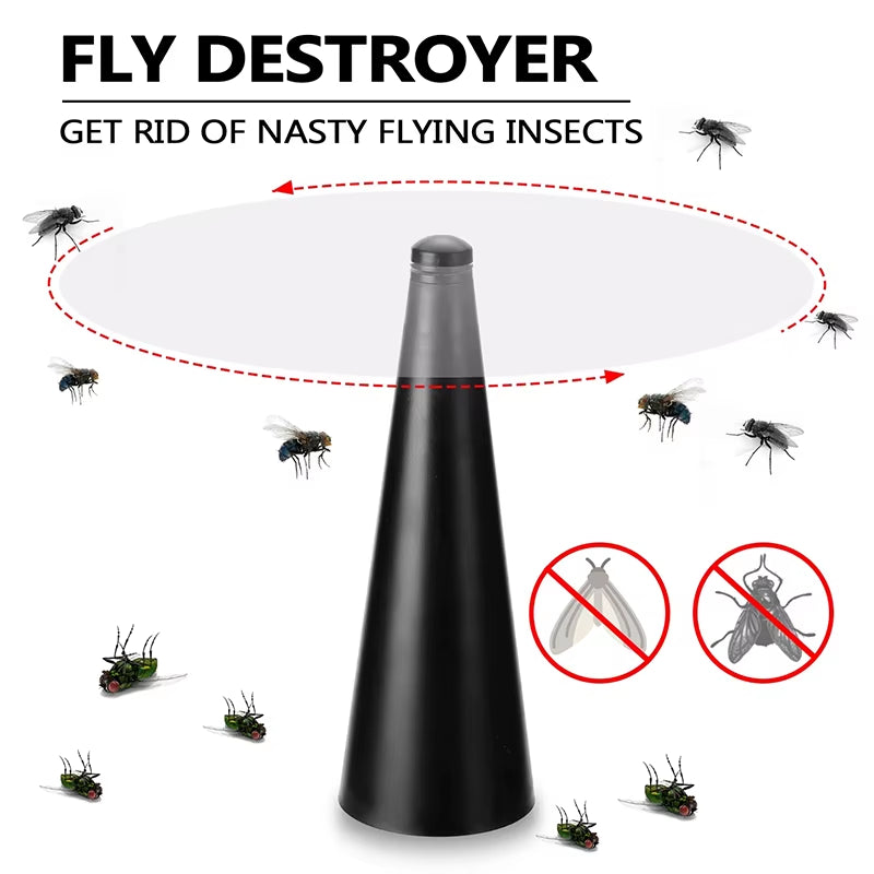 Rechargeable/Dry Cell Outdoor Multifunctional Fly Repellent 360° Rotation Fan-Type Food Protector Pest Drive Away Table Fan