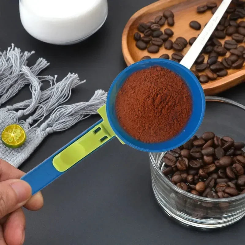 Premium PP Material Protein Powder Scoop with Sliding Funnel for Effortless Milk and Supplement Dispensing, Versatile Kitchen Tool for Every Occasion
