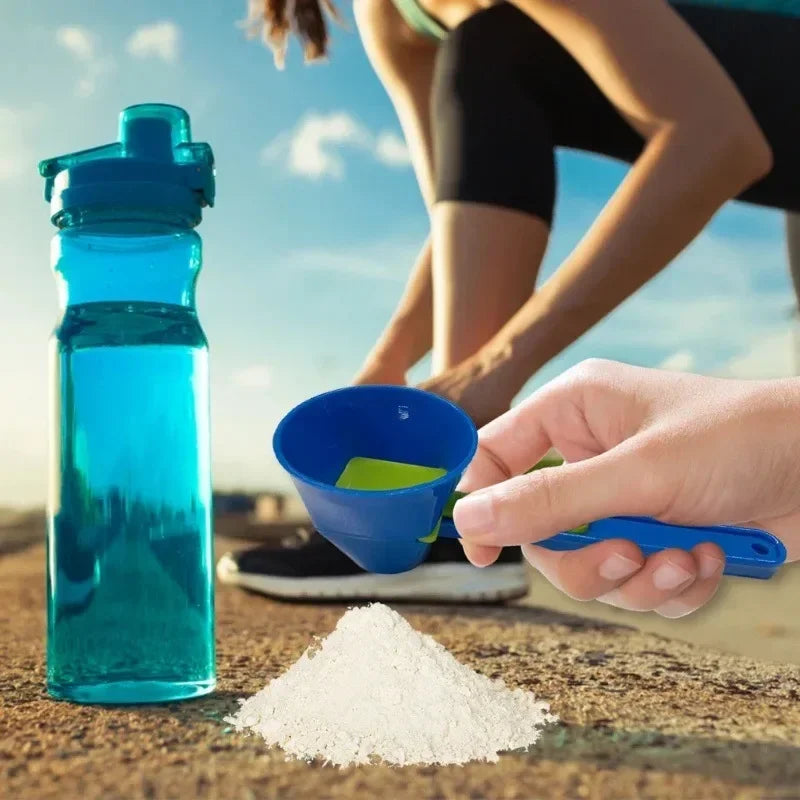 Premium PP Material Protein Powder Scoop with Sliding Funnel for Effortless Milk and Supplement Dispensing, Versatile Kitchen Tool for Every Occasion