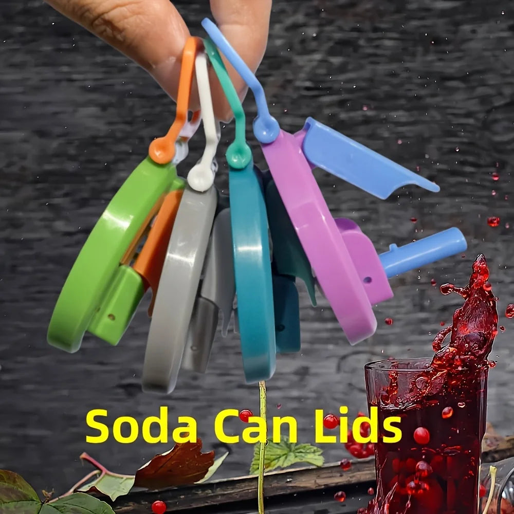 Portable Silicone Soda Can Lid with Reusable Straw - Ideal for Canned Beverages, Beer, and Juice