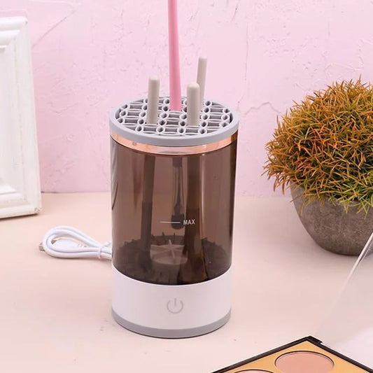 Electric Makeup Brush Cleaner Automatic Spinner Makeup Brush Holder Stand Women Lazy Cleaning Brush Washer Quick Dry Tool