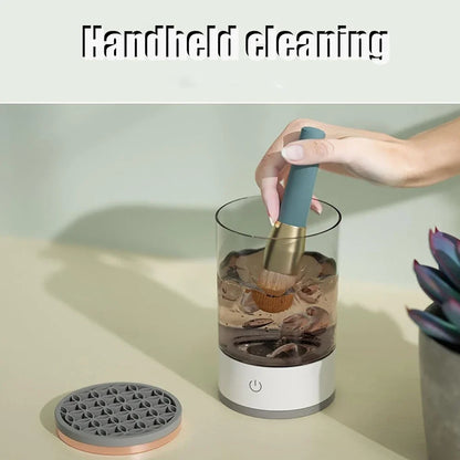 Electric Makeup Brush Cleaner Automatic Spinner Makeup Brush Holder Stand Women Lazy Cleaning Brush Washer Quick Dry Tool