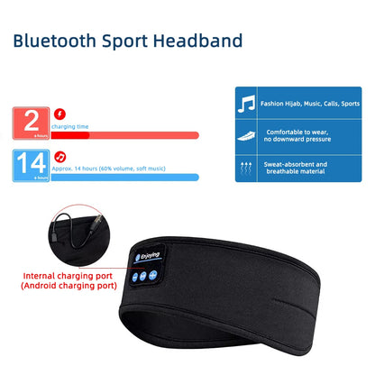 Wireless Bluetooth Music Headband | Sleep & Sports Earphones
