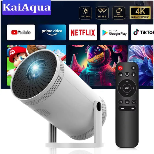 Mini Portable Projector Support 4K 1080P Video