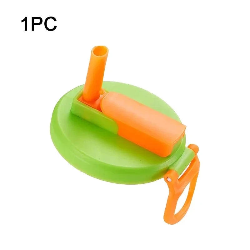 Portable Silicone Soda Can Lid with Reusable Straw - Ideal for Canned Beverages, Beer, and Juice