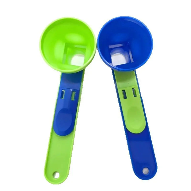 Premium PP Material Protein Powder Scoop with Sliding Funnel for Effortless Milk and Supplement Dispensing, Versatile Kitchen Tool for Every Occasion