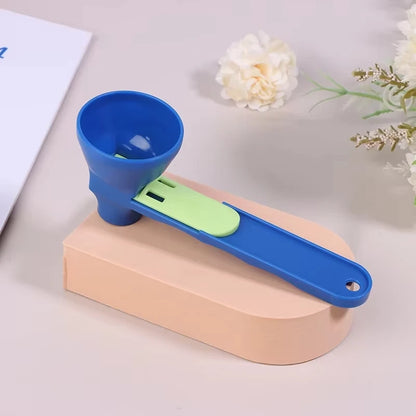 Premium PP Material Protein Powder Scoop with Sliding Funnel for Effortless Milk and Supplement Dispensing, Versatile Kitchen Tool for Every Occasion