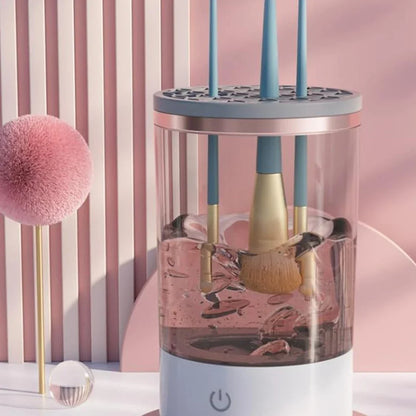 Electric Makeup Brush Cleaner Automatic Spinner Makeup Brush Holder Stand Women Lazy Cleaning Brush Washer Quick Dry Tool
